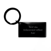 Funny Law Enforcement Officer Gifts from Friends Unique Keychain for Best Law Enforcement Officer Ever Graduation - Image 1