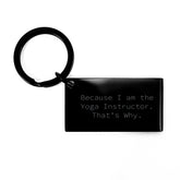 Funny Yoga Instructor Keychain Gifts from Friends for Birthday Unique Presents Keychain - Image 1
