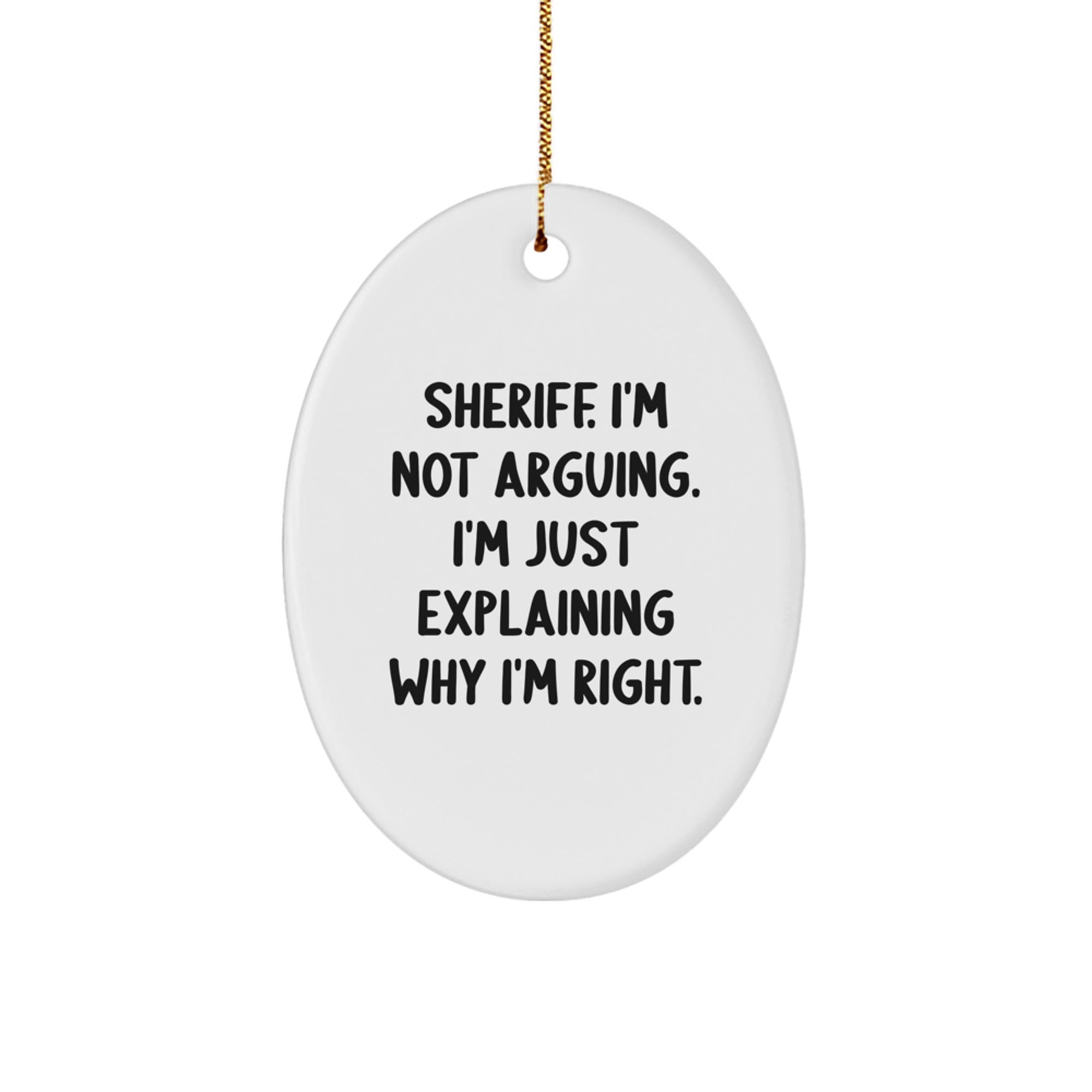 Funny Sheriff Gifts from Friends for Sheriff Friends at Christmas Unique Gifts - Image 1