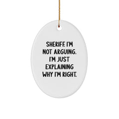 Funny Sheriff Gifts from Friends for Sheriff Friends at Christmas Unique Gifts - Image 1