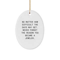 Inspirational Gifts from Friends and Family to Jeweler Men for Christmas Unique Ornament Oval Shaped Decorations - Image 1
