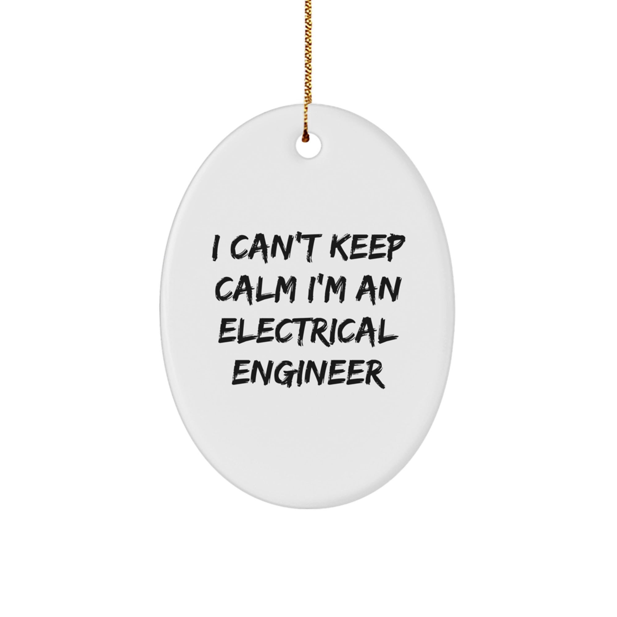 Funny Electrical Engineer Oval Ornament Gifts from Friends for Electrical Engineer Men - Image 1