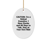 Executive Oval Ornament, Funny Quote, Gifts from Family and Friends, Perfect for Christmas - Image 1