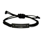 Gifts for Advisors by Day Ninja by Night Rope Bracelet Funny Quote Unique Christmas Unique Gifts from Men to Friends - Image 1