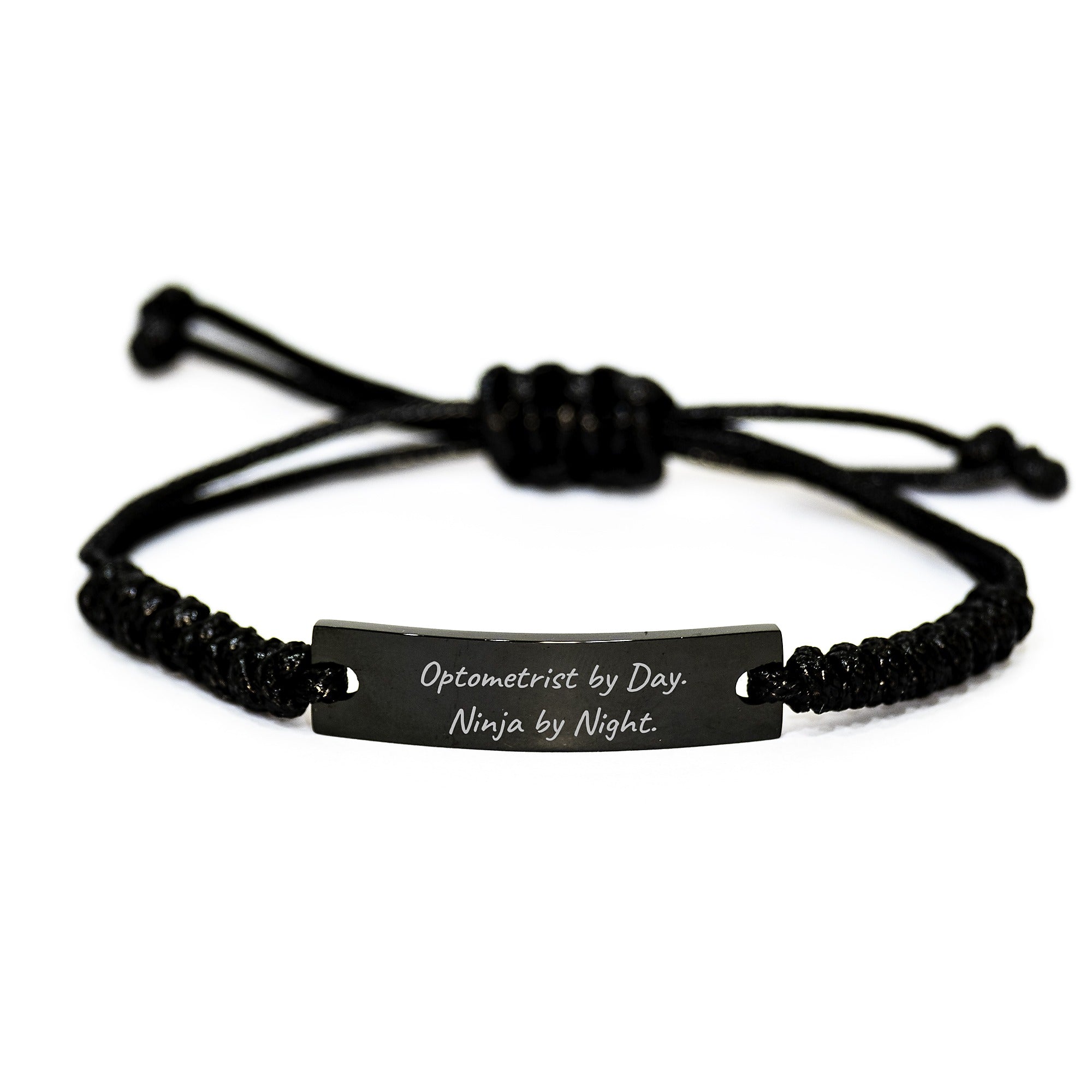 Funny Optometrist Gifts from Men, Optometrist Rope Bracelet for Men, Ninja Optometrist Christmas Unique Gifts - Image 1