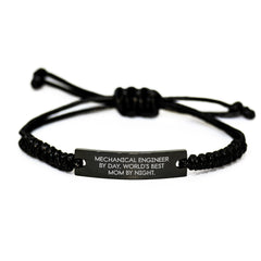 Mechanical Engineer Gifts, Funny Quote Rope Bracelet, Adjustable, Graduation Unique Gifts from Mom to Son or Daughter - Image 1