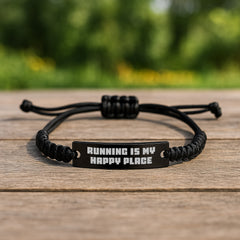 Funny Running Quotes Rope Bracelet Gifts from Men for Running Lovers at Christmas Unique Gifts - Image 2