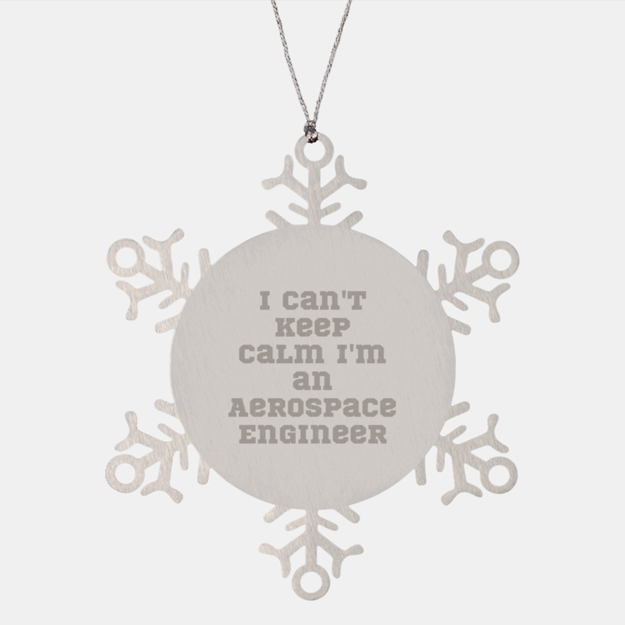 Funny Aerospace Engineer Snowflake Ornament, Gifts from Friends for Men, Unique Christmas Unique Gift Ideas - Image 1