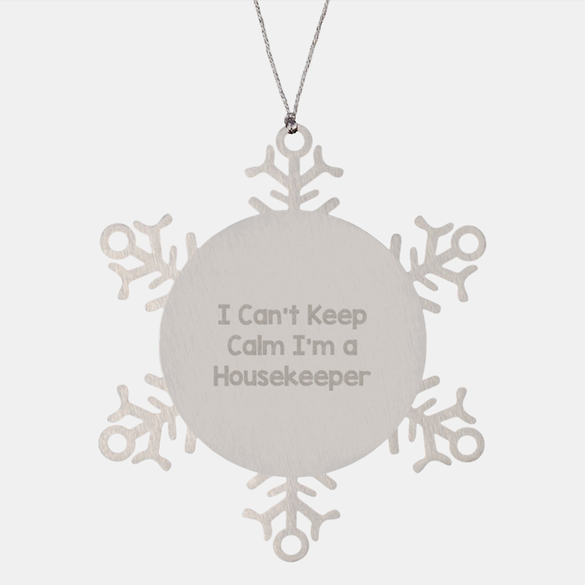 Housekeeper Gifts from Friends Unique Snowflake Ornaments Funny I'm A Housekeeper - Image 1