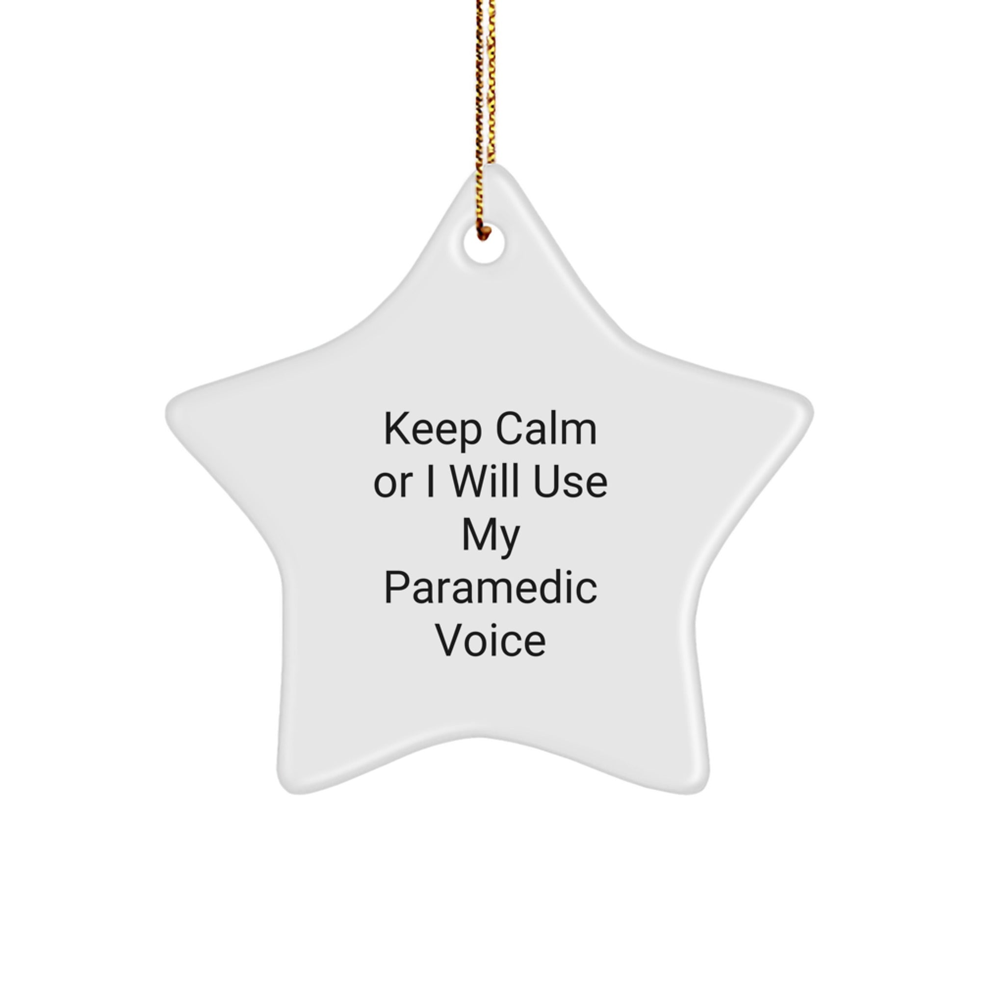Funny Rescue Worker Star Ornament for Men Gifts from Family - Inspirational Rescue Worker Gifts for Rescue Worker - Image 1