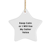 Sailor Star Ornament Funny Gift for Sailor Men Christmas Unique Gifts from Friends - Image 1