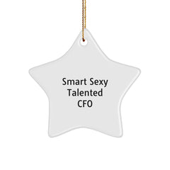 Funny CFO Gifts from Friends for Smart Sexy Talented CFOs - Star Ornament - Image 1