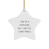 Funny Dispatcher Star Ornament, Gifts from Family and Friends, Christmas Unique Decorations for Dispatcher - Image 1