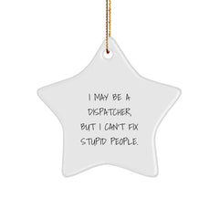 Funny Dispatcher Star Ornament, Gifts from Family and Friends, Christmas Unique Decorations for Dispatcher - Image 1