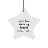 Funny Personal Assistant Gifts from Men Christmas Unique Star Ornament for Women Coworkers - Image 1