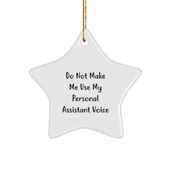 Funny Personal Assistant Gifts from Men Christmas Unique Star Ornament for Women Coworkers - Image 1