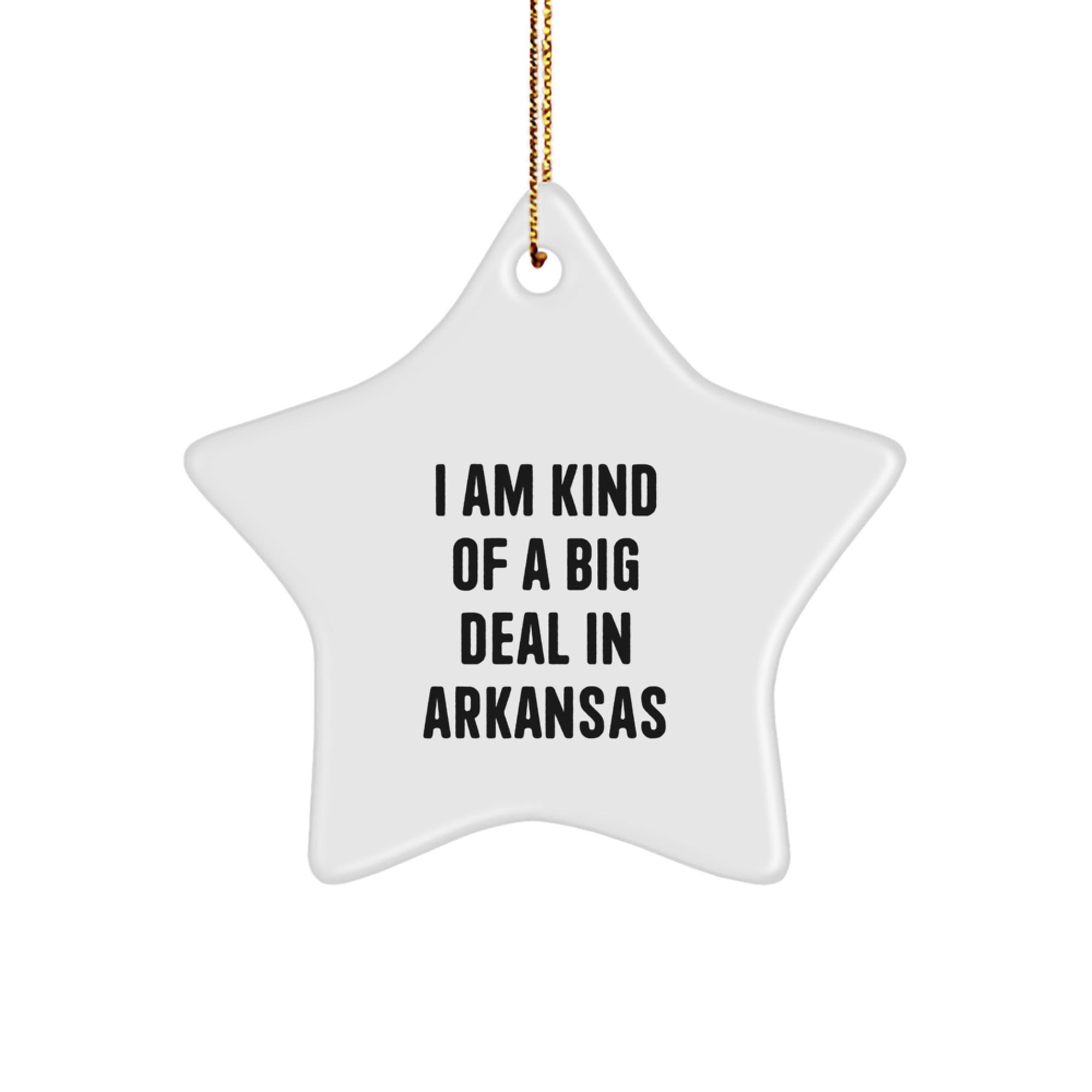 Funny Arkansas Star Ornament Gifts from Men to Friends and Family - Image 1