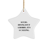 Scuba Diving Gifts for Men from Friends - Funny Star Ornament for Christmas - Image 1