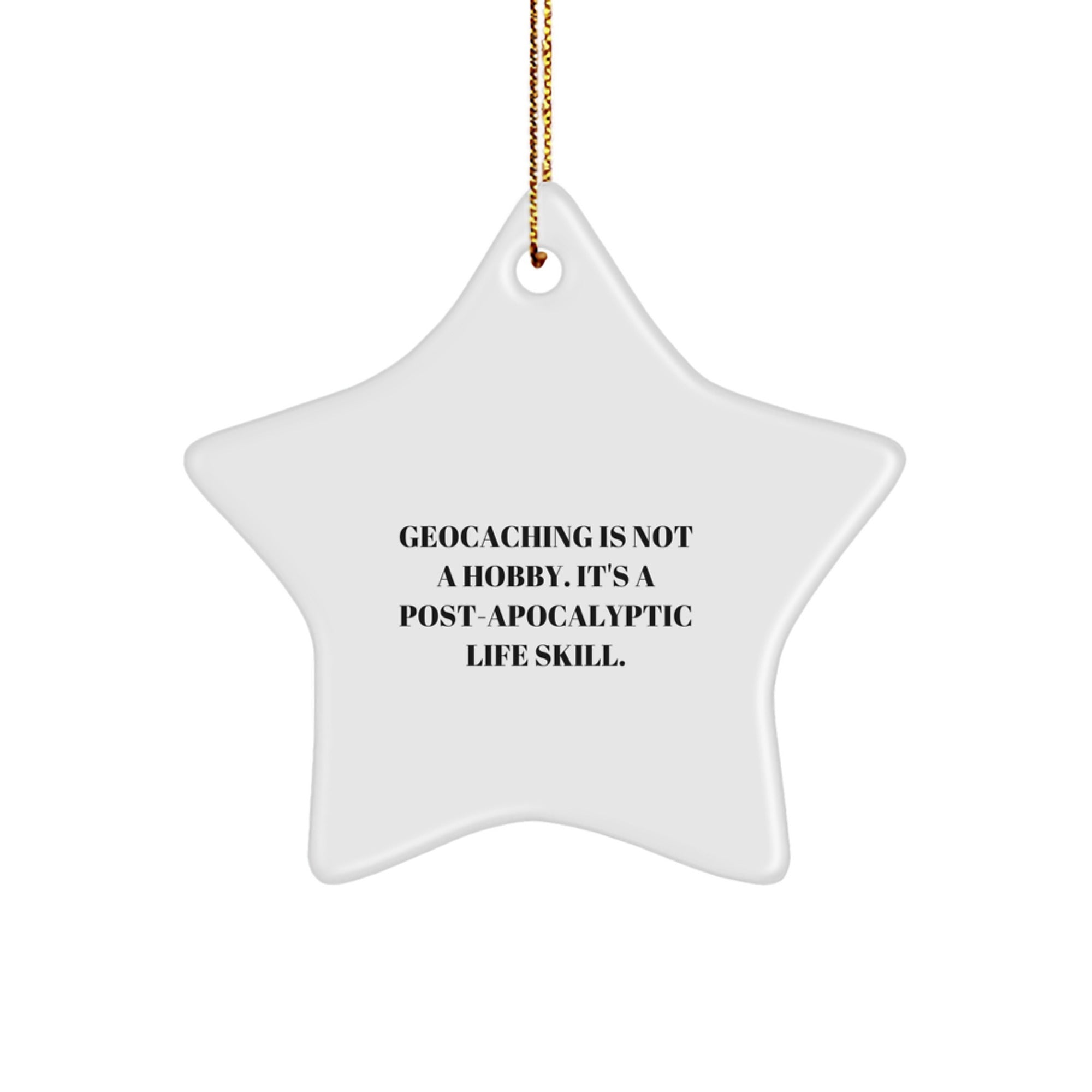 Geocaching Gifts for Men Funny Christmas Star Ornament Gifts from Geocaching Enthusiasts to Friends - Image 1