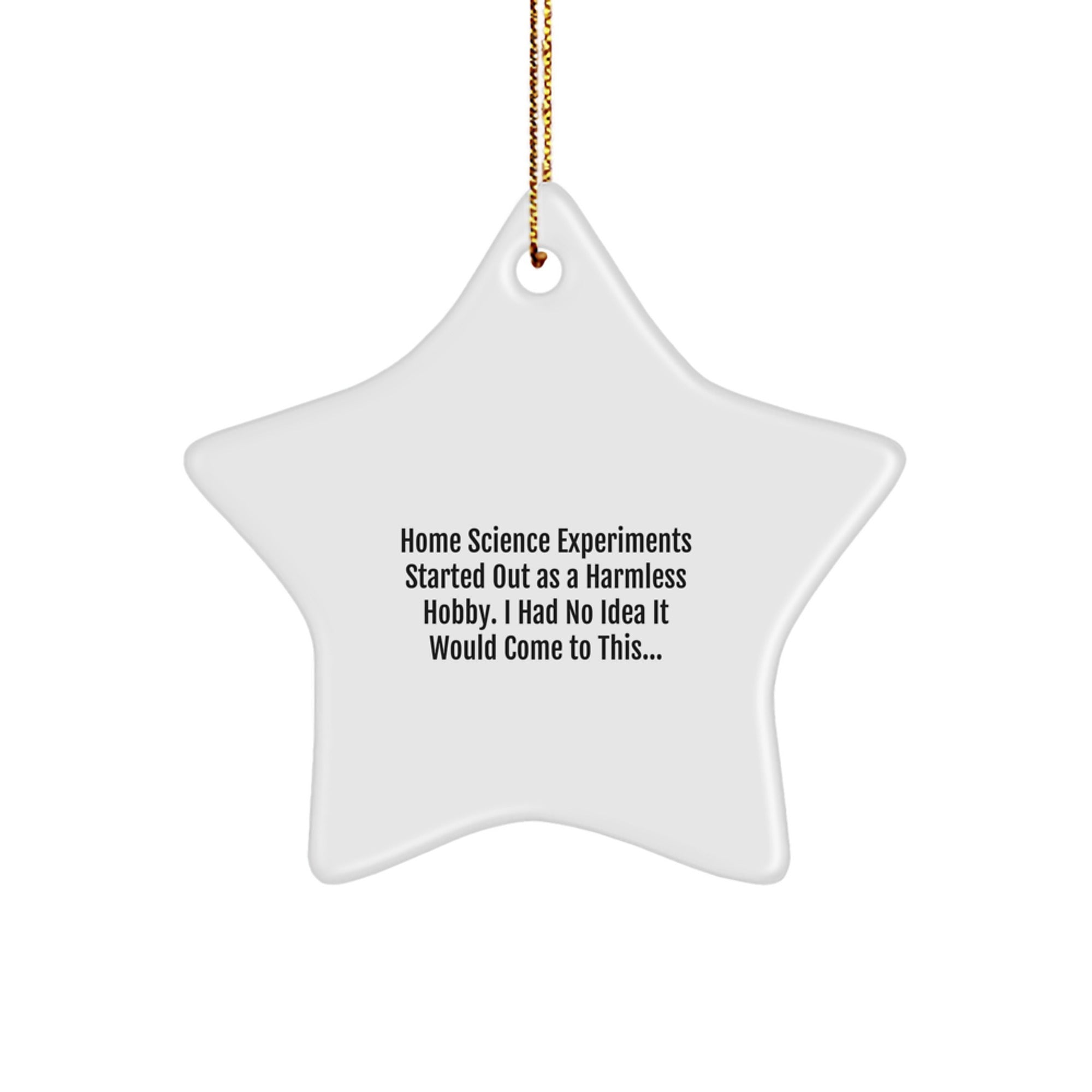 Home Science Experiments Fun Star Ornament Gifts from Family and Friends for Christmas - Image 1