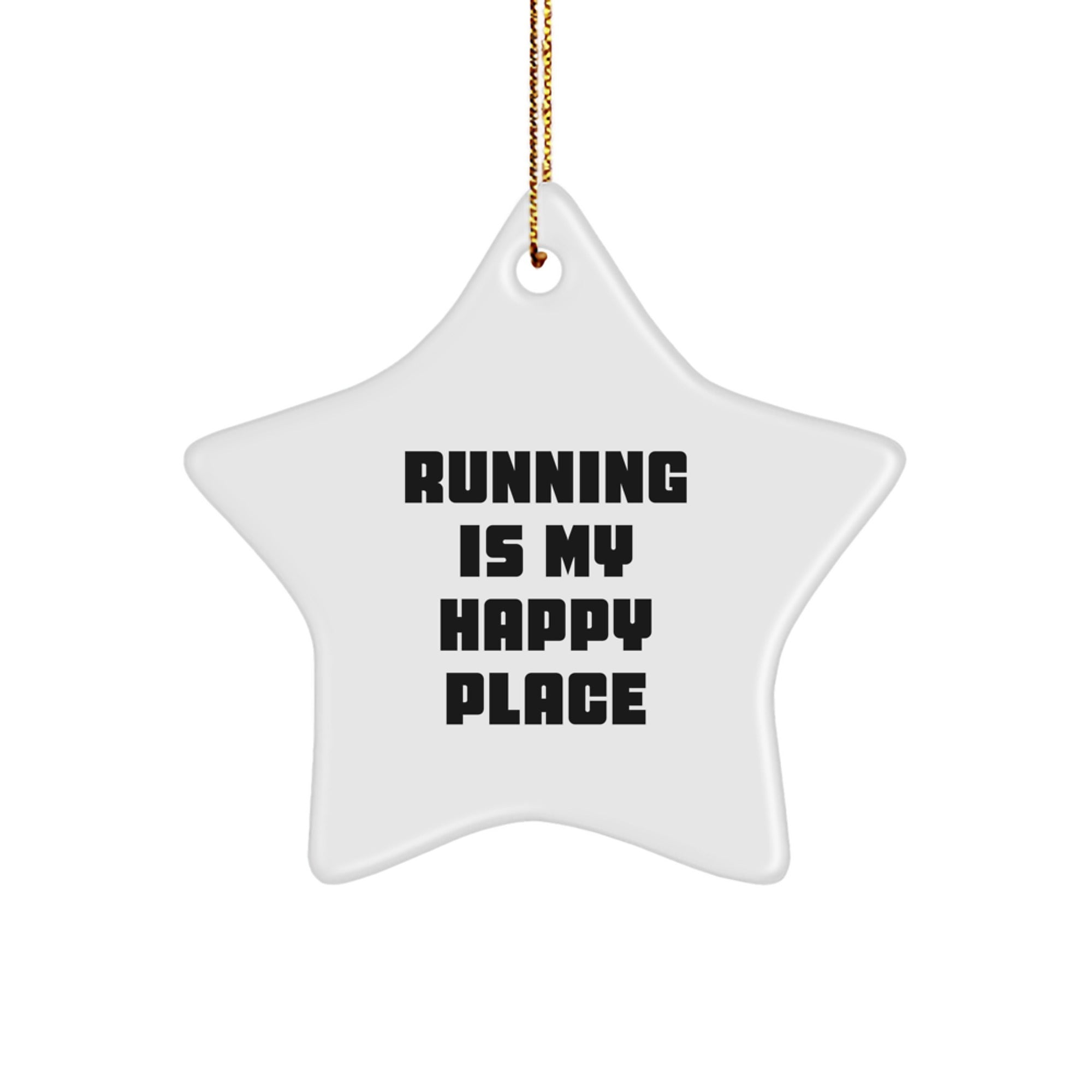 Funny Running Motivational Star Ornament Gifts from Friends for Running Lovers on Christmas Unique - Image 1