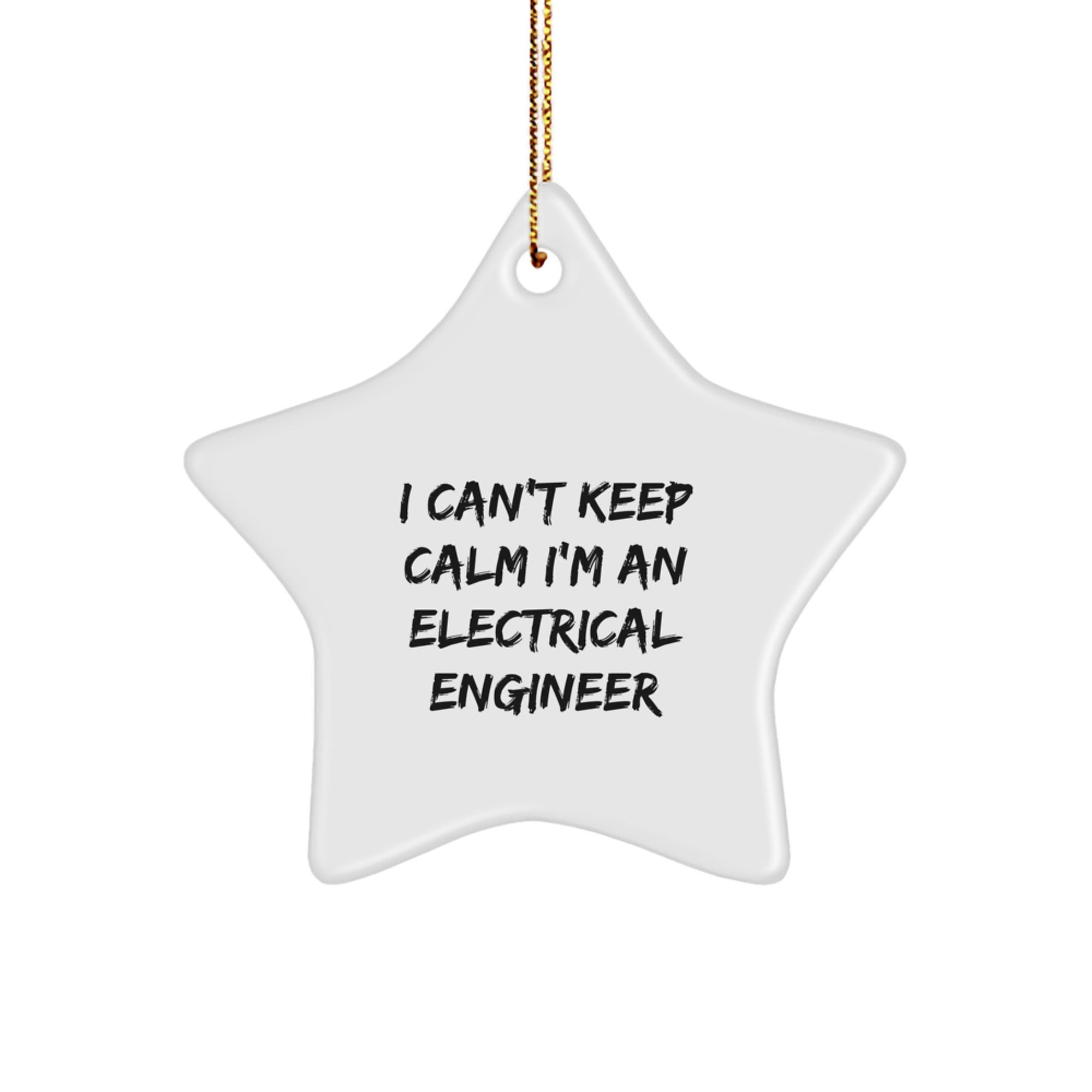 Funny Electrical Engineer Gifts from Friends for Christmas - I'm An Electrical Engineer Star Ornament - Image 1