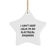 Funny Electrical Engineer Gifts from Friends for Christmas - I'm An Electrical Engineer Star Ornament - Image 1