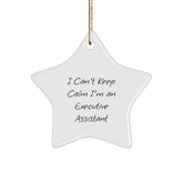 Funny Executive Assistant Gifts from Friends and Family - Christmas Unique Star Ornament for Men Women Coworkers - Image 1