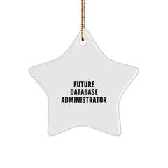 Funny Future Database Administrator Christmas Star Ornament Gifts from Men for Family Friends Coworkers - Image 1
