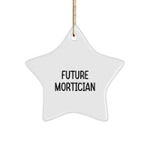 Funny Mortician Gifts for Women - Mortician Star Ornament Inspired by 'Future Mortician' Quote - Christmas Unique Gifts from Friends to Family - Image 1
