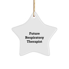 Funny Inspirational Gifts from Friends for Future Respiratory Therapist Star Ornament - Image 1