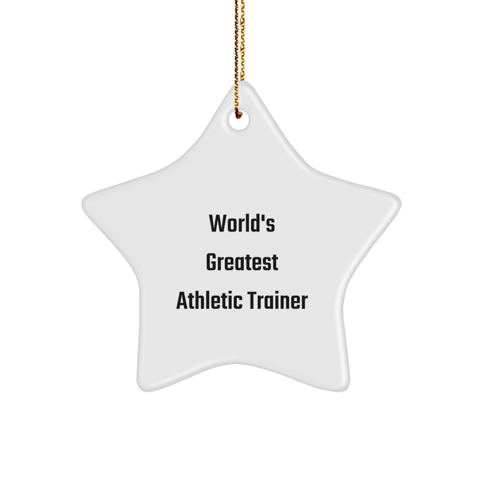 Funny Athletic Trainer Gifts from Friends, Inspirational Star Ornament for Christmas Unique Gifts to Men, Women, Family, Coworkers - Image 1