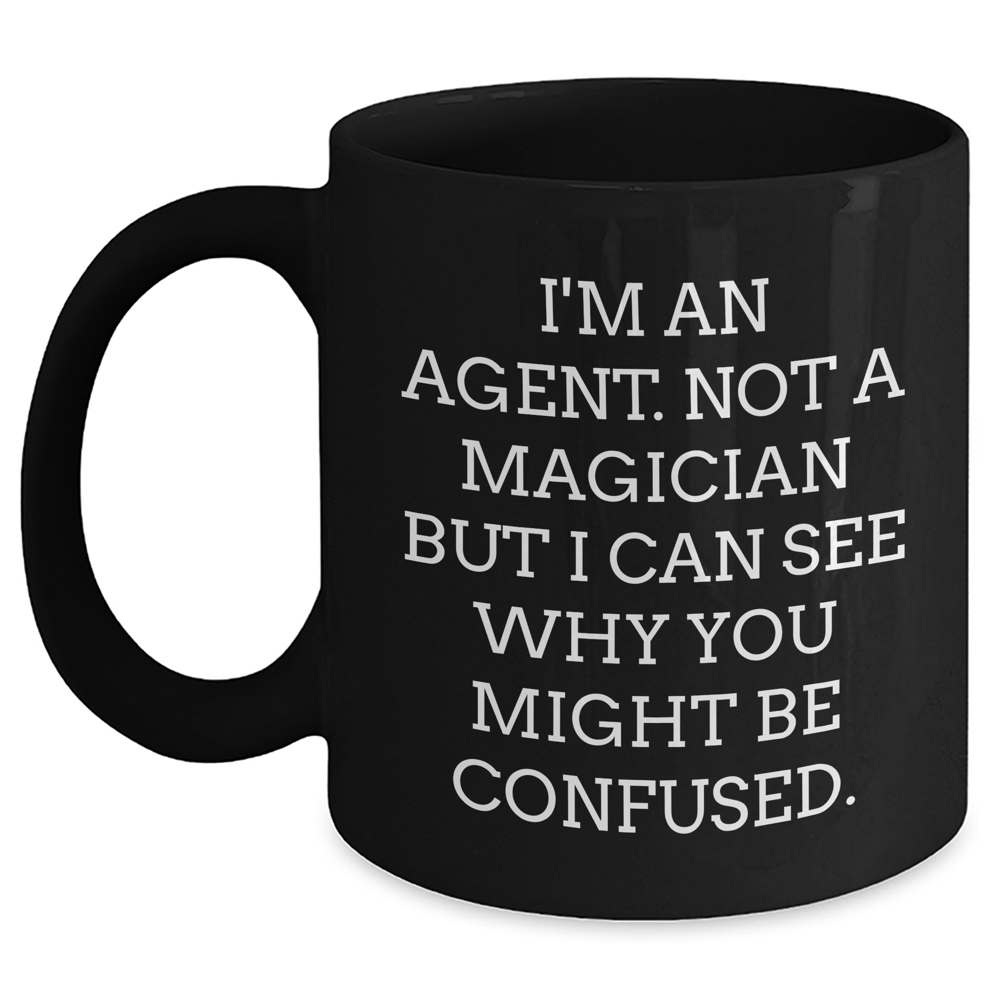 Funny Agent Gifts from Friends for Graduation Unique Agent Black Coffee Mugs - Main