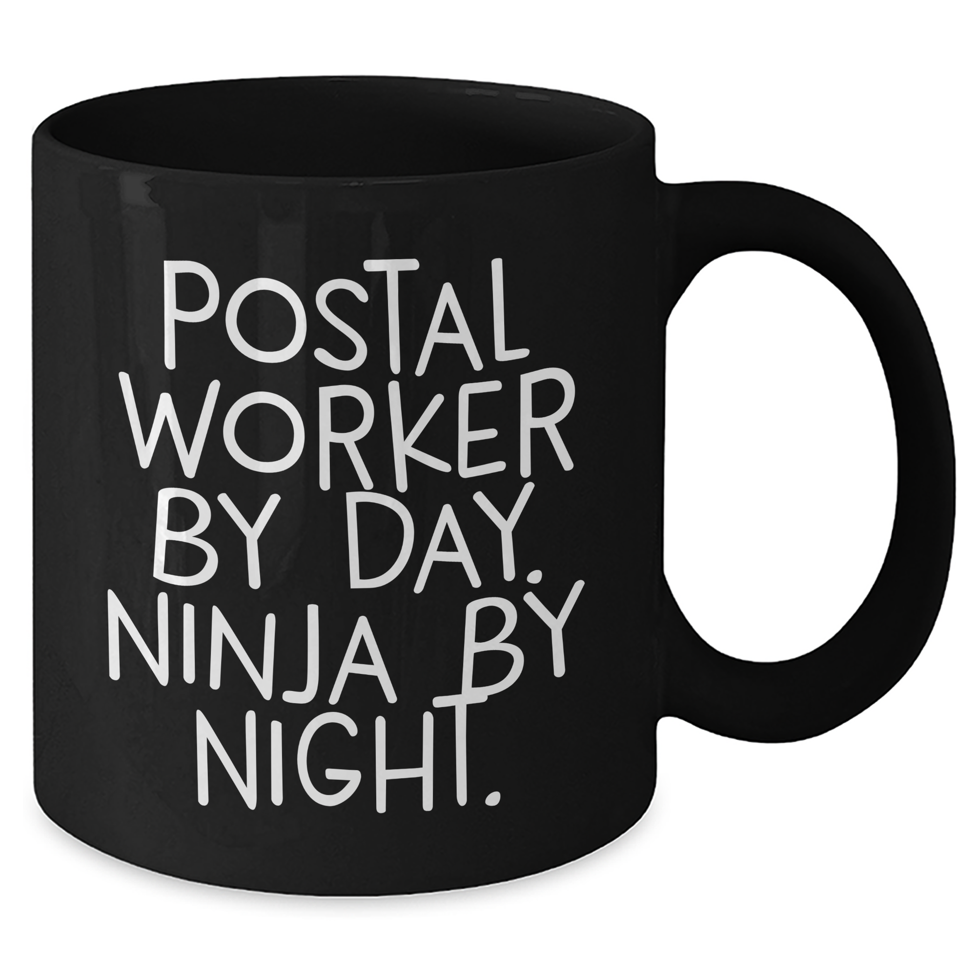 Funny Postal Worker Gifts from Friends to Men - Black Coffee Mug for Graduation - Additional