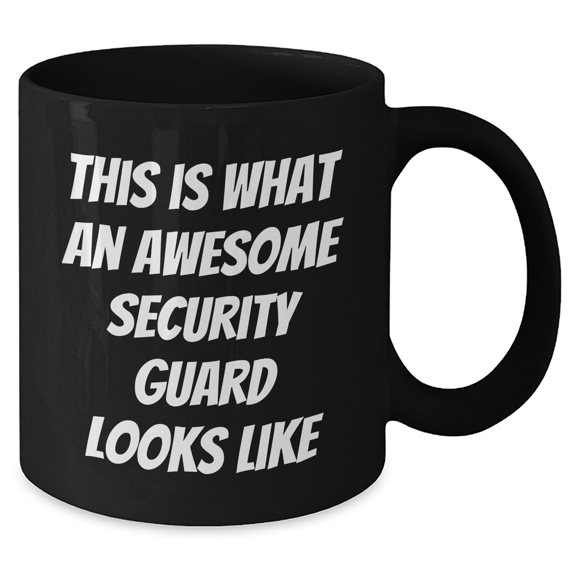 Funny Security Guard Gifts from Friends, Unique Black Coffee Mugs for Graduation, 'This Is What An Awesome Security Guard Looks Like' Inspirational Mugs for Men, Women, Coworkers, Family - Additional