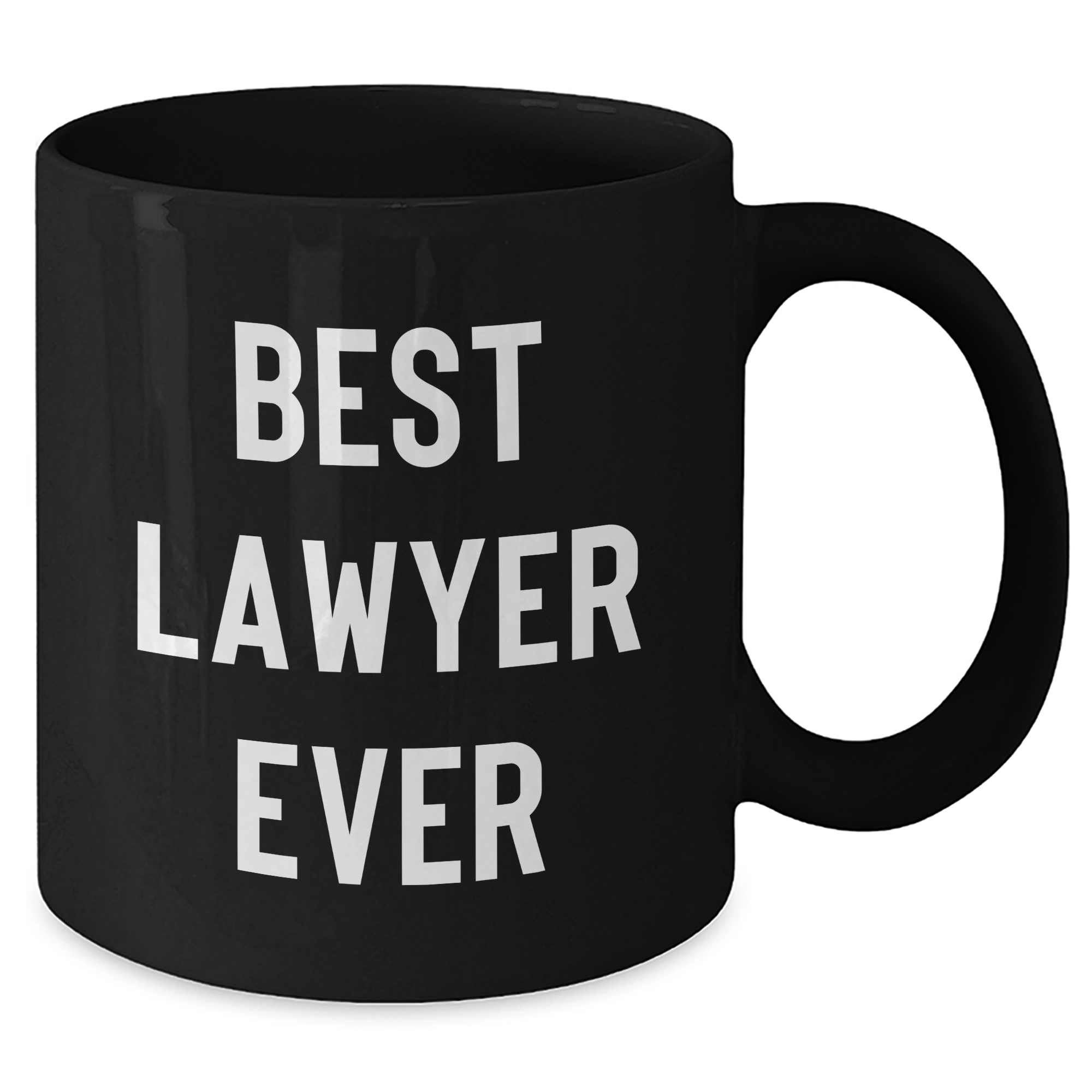 Funny 'Best Lawyer Ever' Black Coffee Mug for Lawyer Graduation Gifts from Friends, Family, or Coworkers - Additional