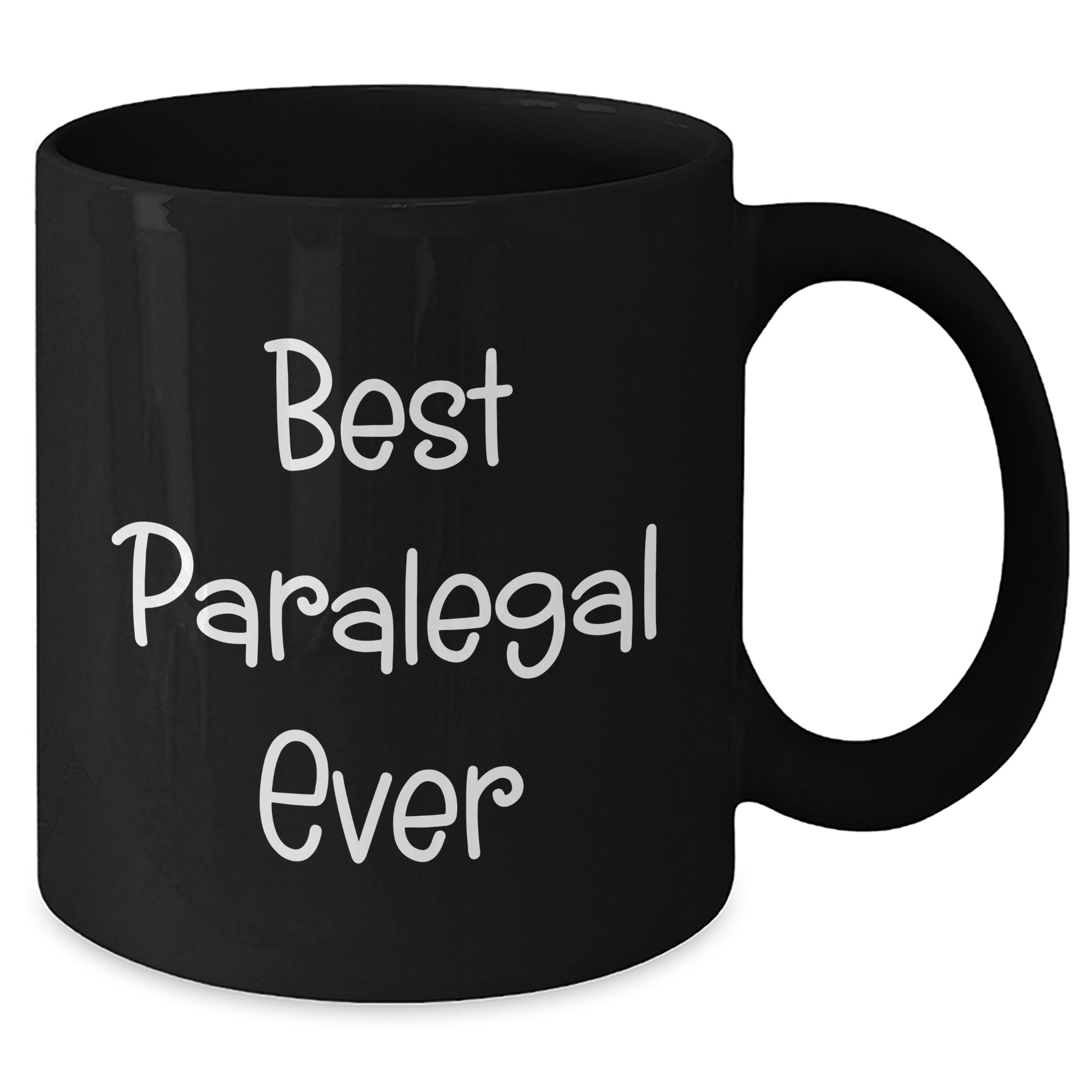 Gifts from Friends for Paralegal Best Ever, Funny Black Coffee Mug for Graduation, Perfect Way to Say Congratulations, 'Best Paralegal Ever' Quote - Additional