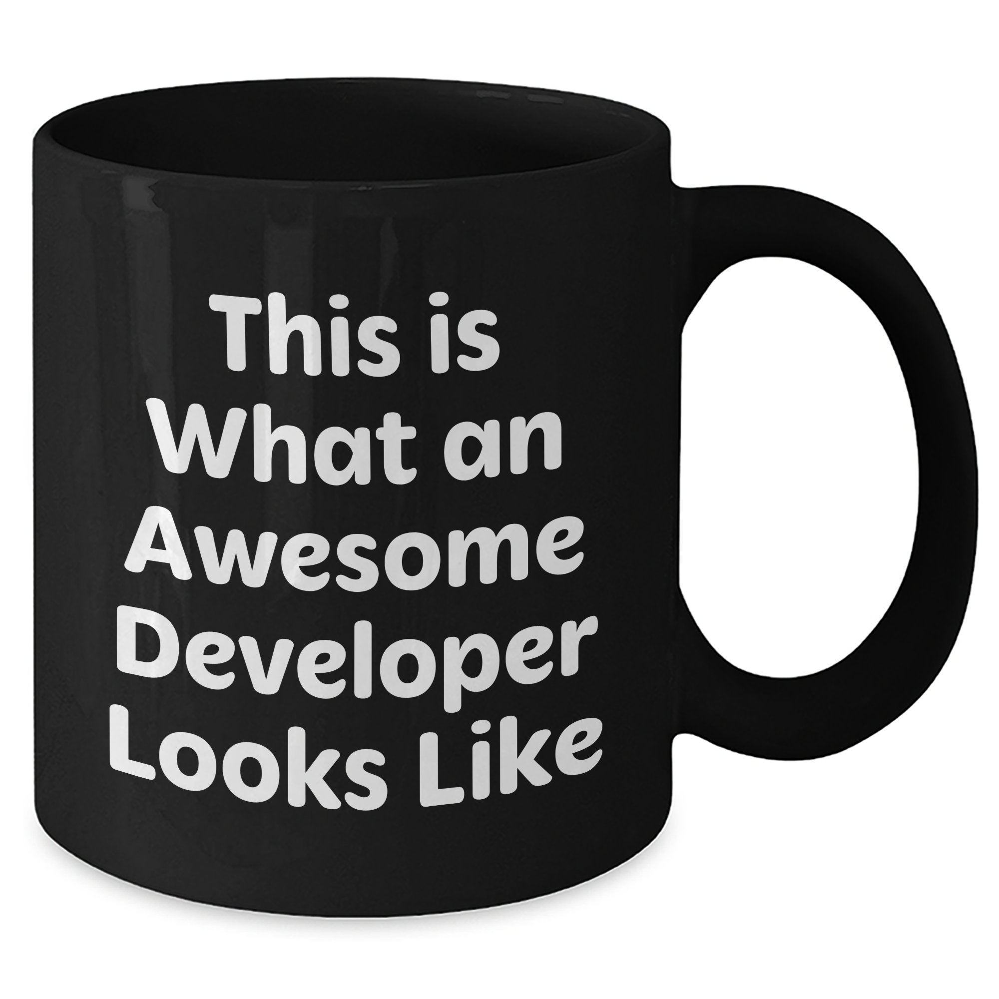 Funny Developer Gifts from Friends, Unique Black Coffee Mugs for Awesome Developers on Father's Day, This Is What An Awesome Developer Looks Like - Additional