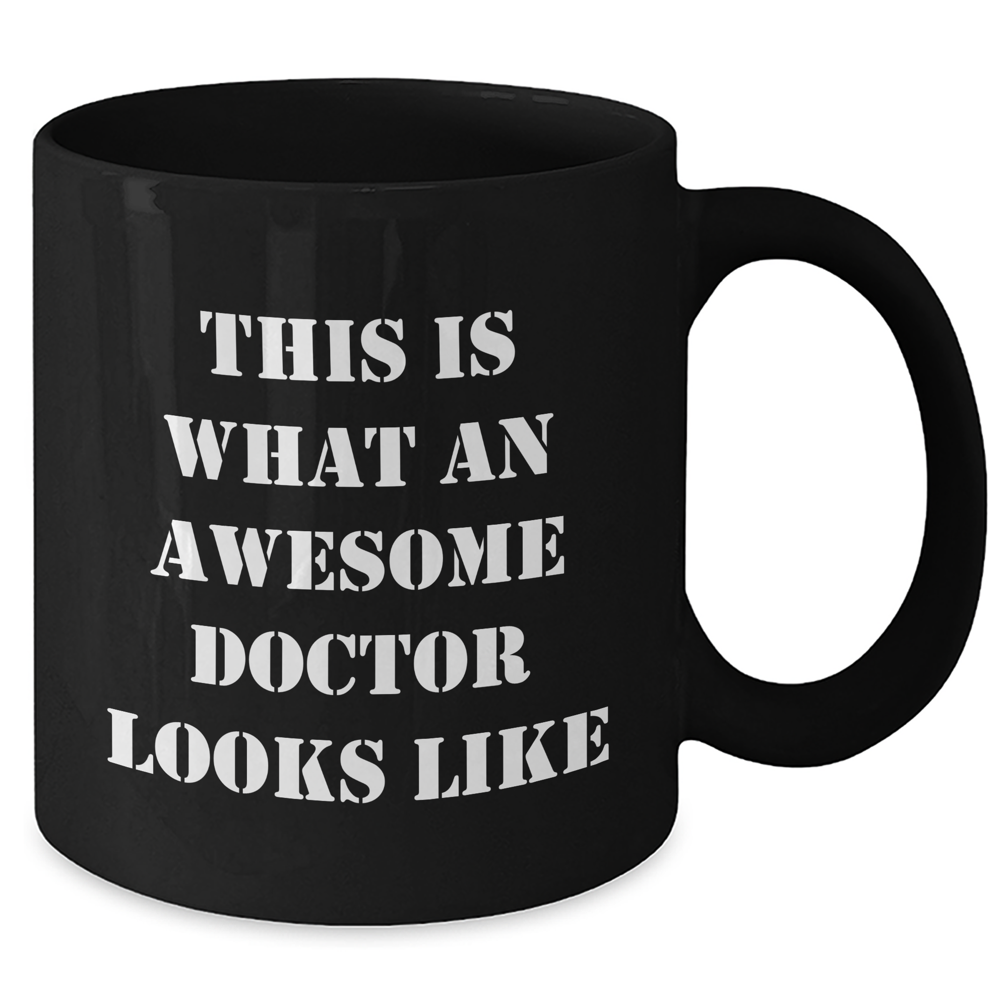 Funny Doctor Gifts from Friends, Unique Black Coffee Mugs for Awesome Doctors on Father's Day, This Is What An Awesome Doctor Looks Like - Additional
