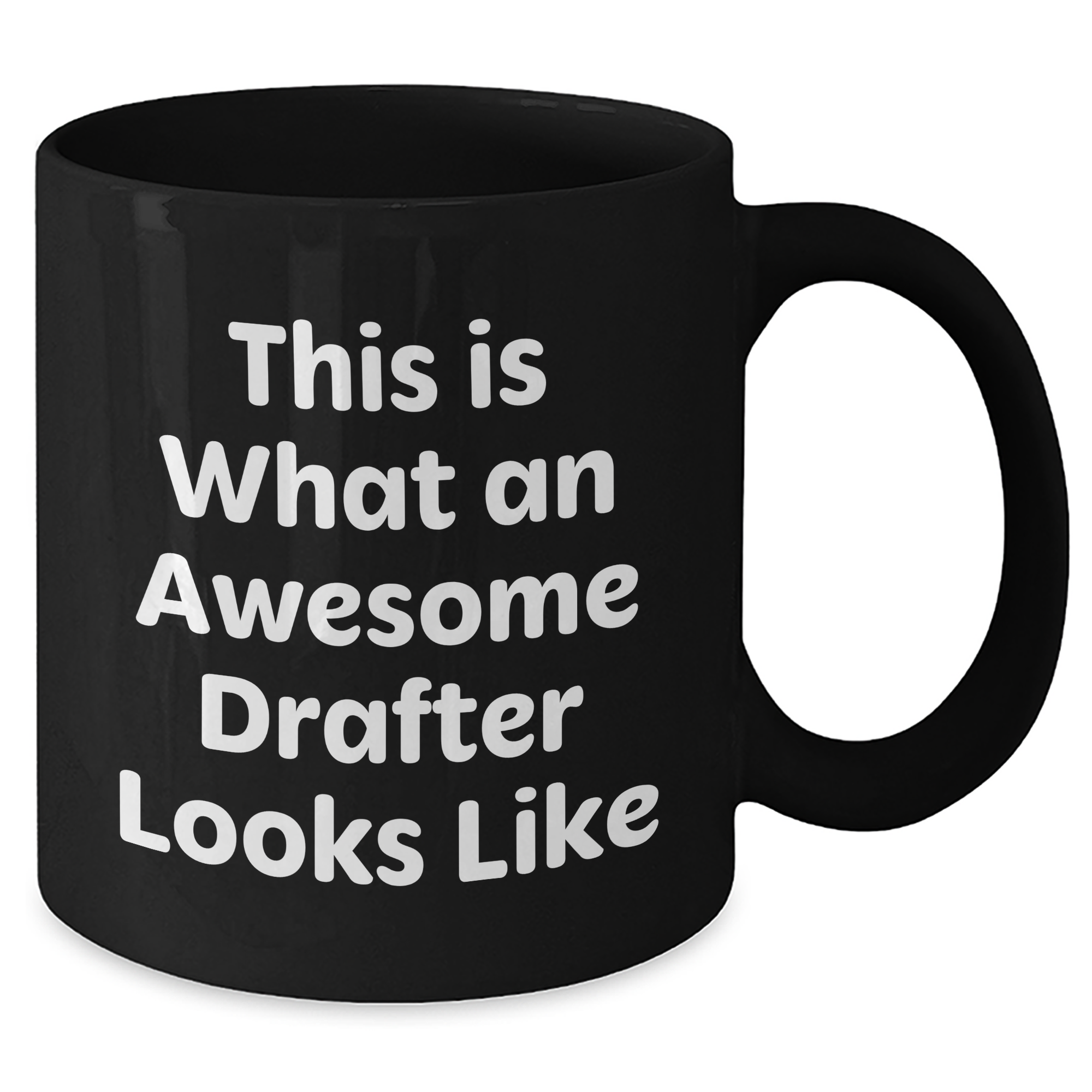 Funny Drafter Gifts from Friends for Awesome Drafter Dads - Black Coffee Mug - Additional