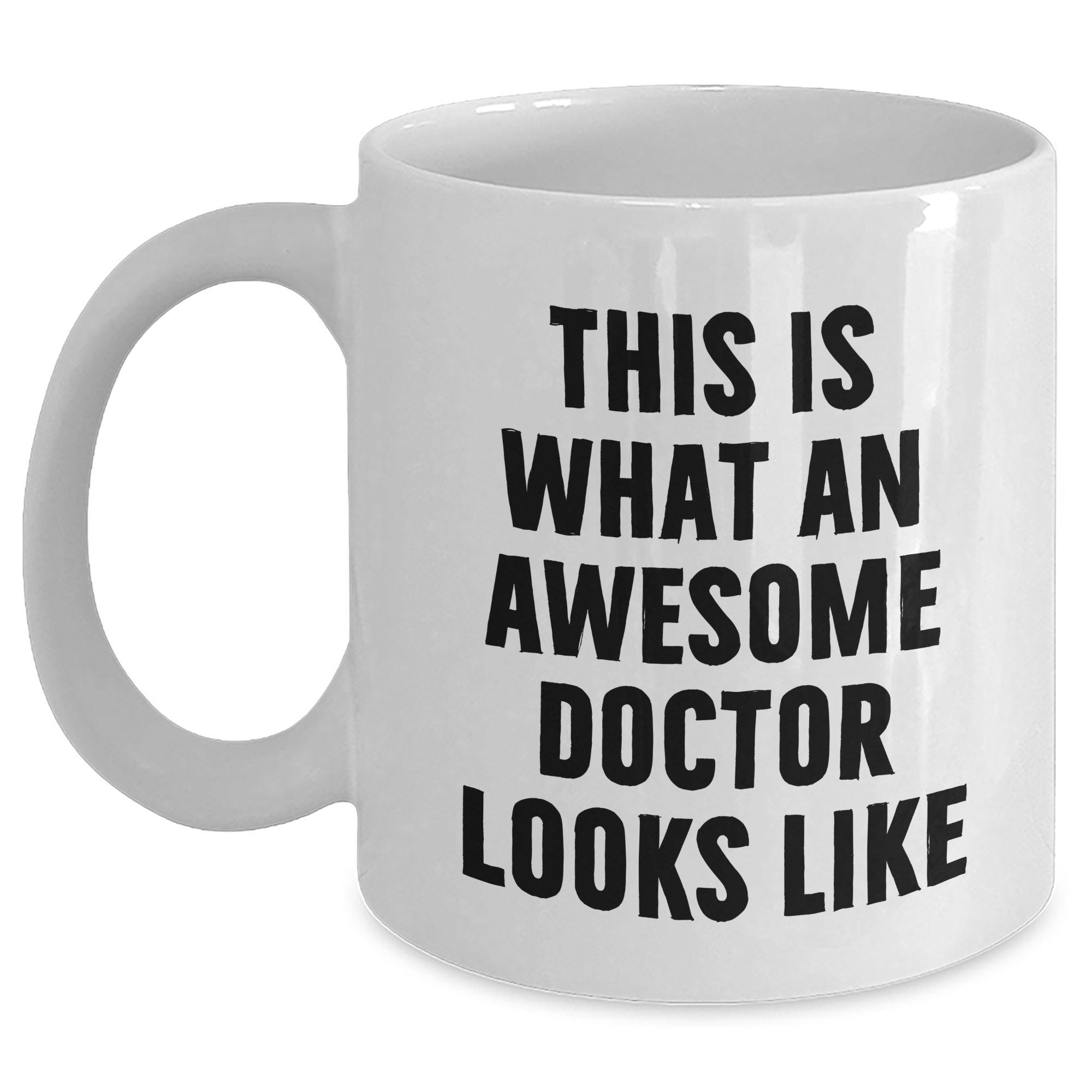 Funny Doctor Gifts: This Is What An Awesome Doctor Looks Like, White Coffee Mug for Dad, Gifts from Family, Unique Father's Day Unique Gifts - Main
