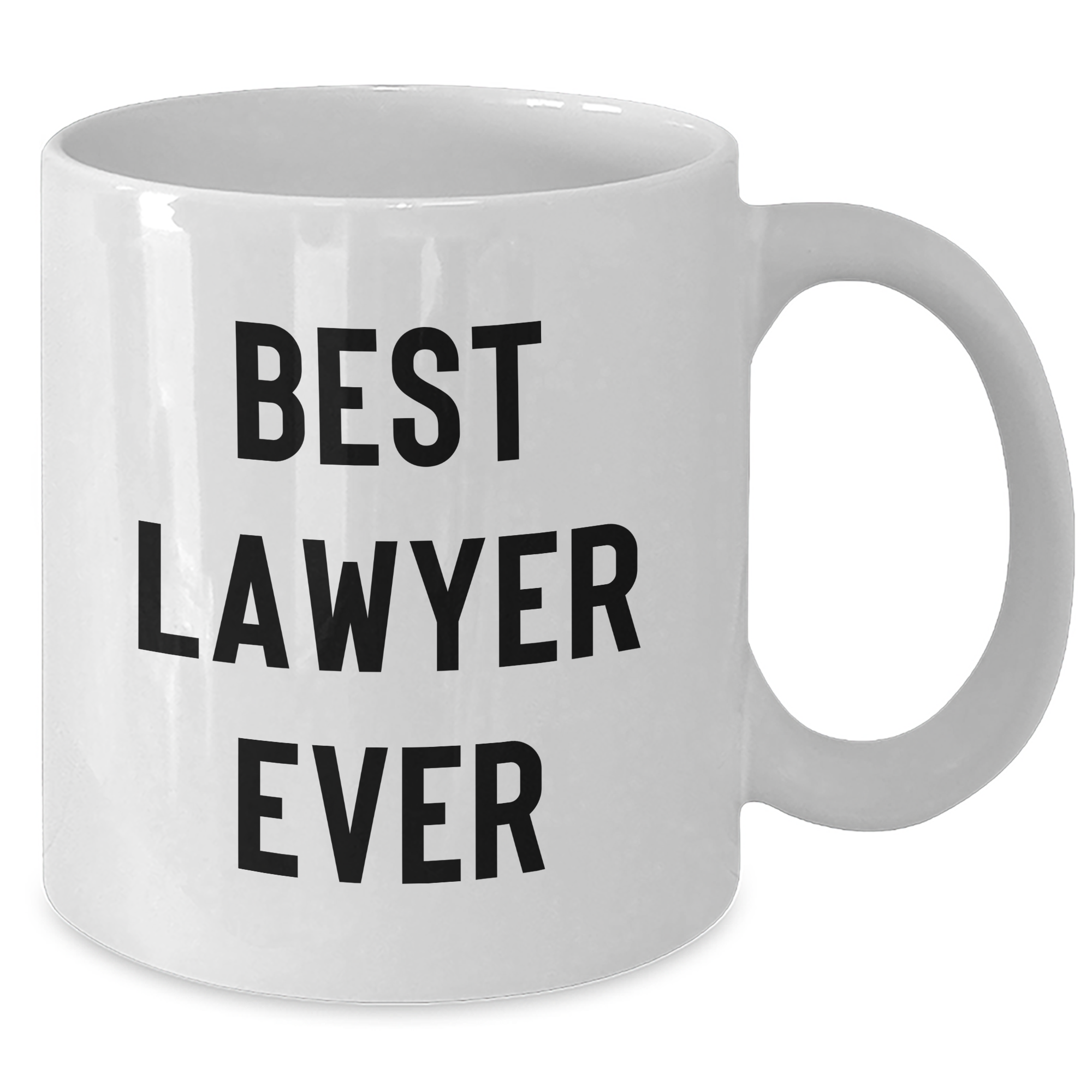 Funny Lawyer Gifts - Best Lawyer Ever Quote on White Coffee Mug for Graduation Unique Gifts from Friends to Family - Additional