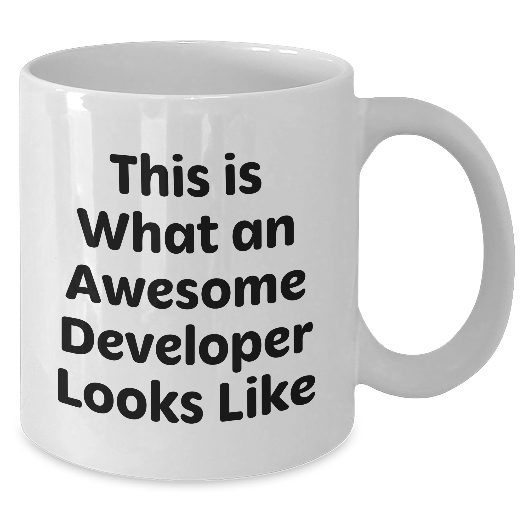 Funny Developer Quote White Coffee Mug, Gifts from Friends, Coworkers, Family, or Men, for Awesome Developer's Father's Day Unique Gifts - Additional
