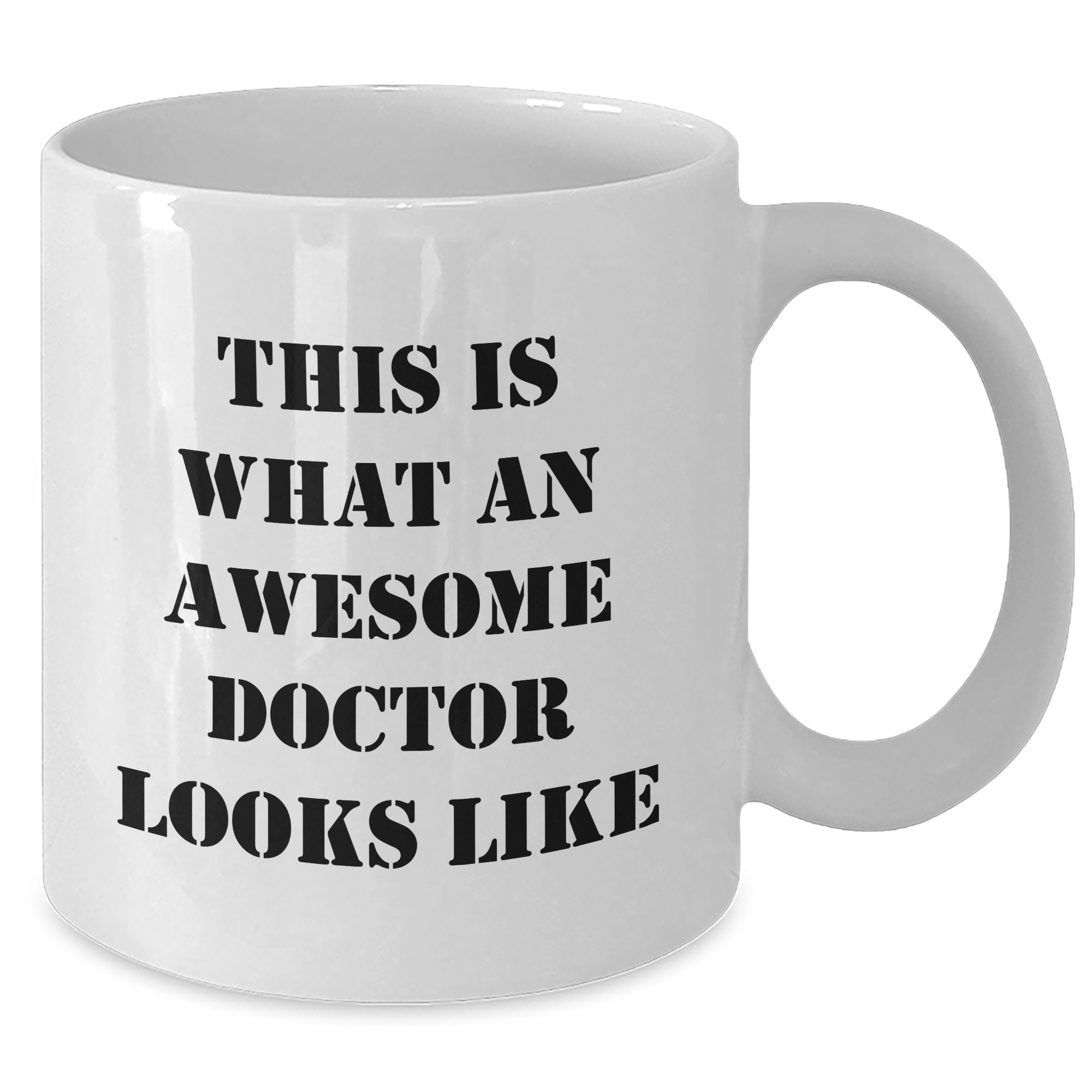 Funny Doctor Gifts for Him, White Coffee Mug, 'This Is What An Awesome Doctor Looks Like' on Father's Day from Men - Additional