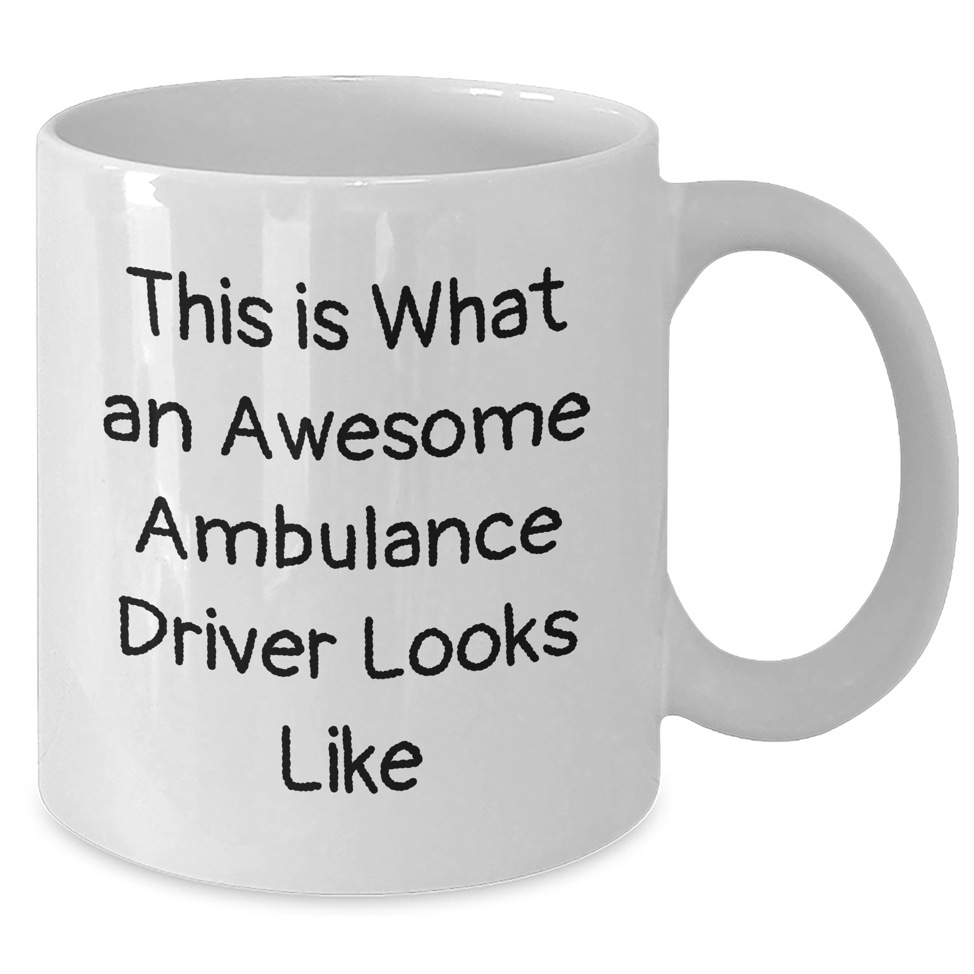 Ambulance Driver Gifts, Funny White Coffee Mug, 'This Is What An Awesome Ambulance Driver Looks Like', Graduation Unique Gifts for Men, Gifts from Friends, Perfect Ambulance Driver Mug - Additional