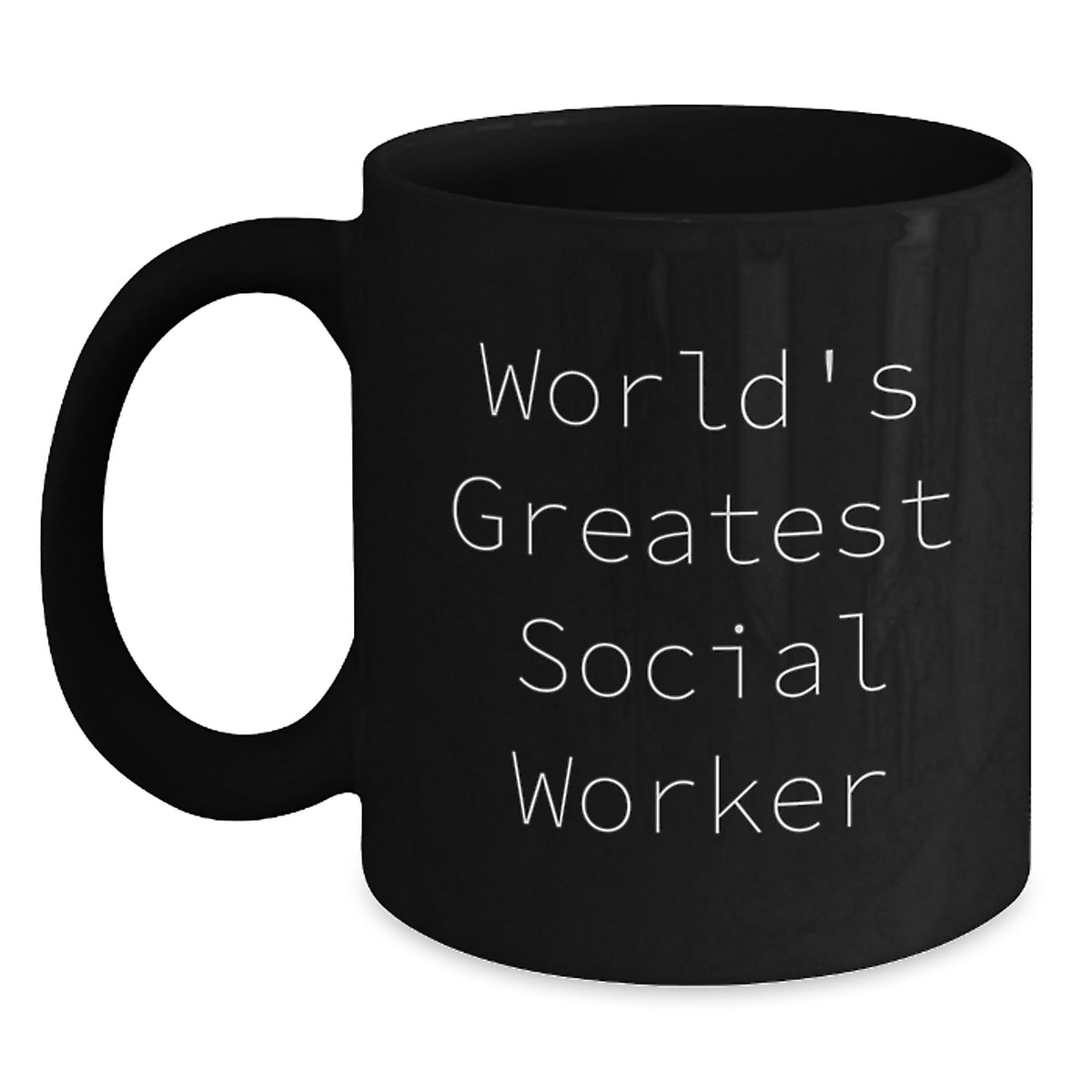 World's Greatest Social Worker Funny Black Coffee Mug Gifts from Men to Women Christmas Unique Gifts - Main