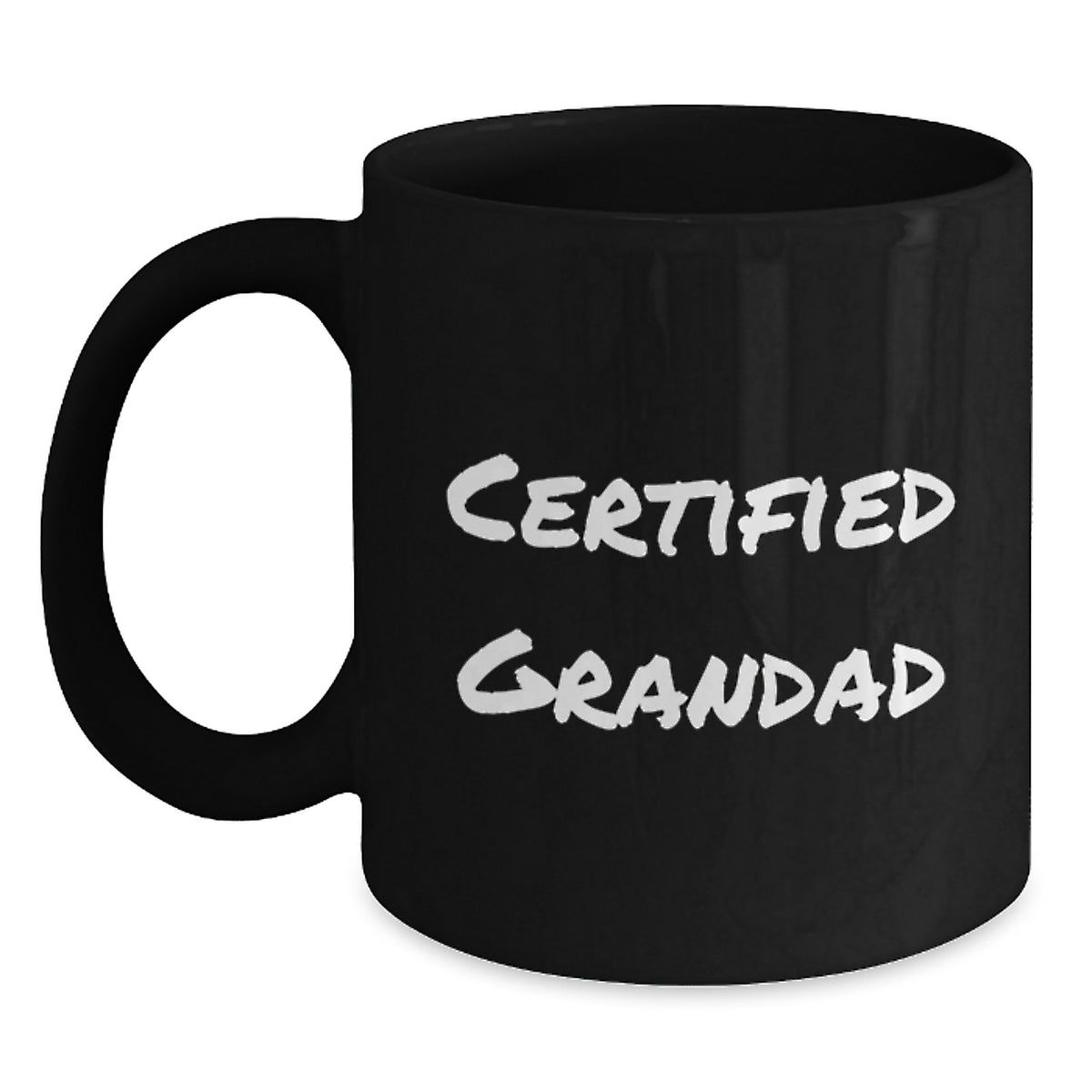 Grandad's Humorous Graduation Gifts from Family - Funny Black Coffee Mug, 11oz or 15oz, Microwave and Dishwasher Safe - Main