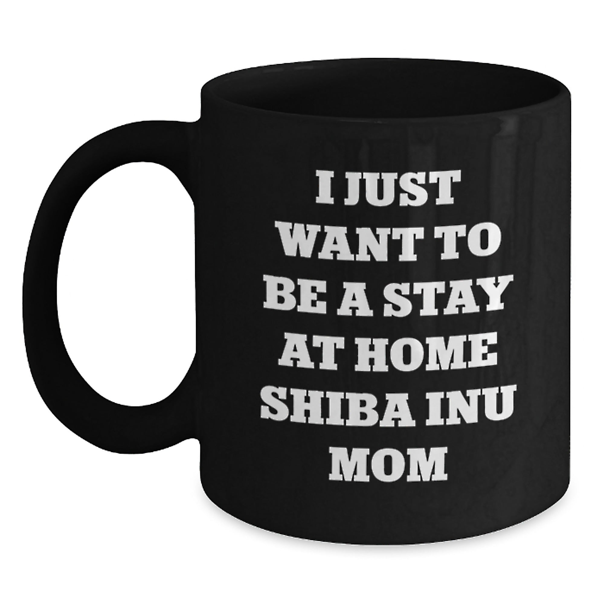 Funny Shiba Inu Dog Mom Unique Gifts from Friends for Shiba Inu Dog Owners Black Coffee Mug Christmas Memorable Presents - Main