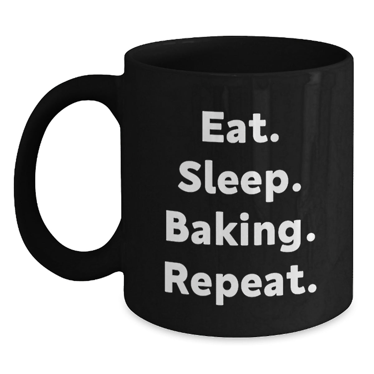 Funny Baking Gifts for Friends, Christmas Unique Mugs from Baking Lover, Eat. Sleep. Baking. Repeat. - Main