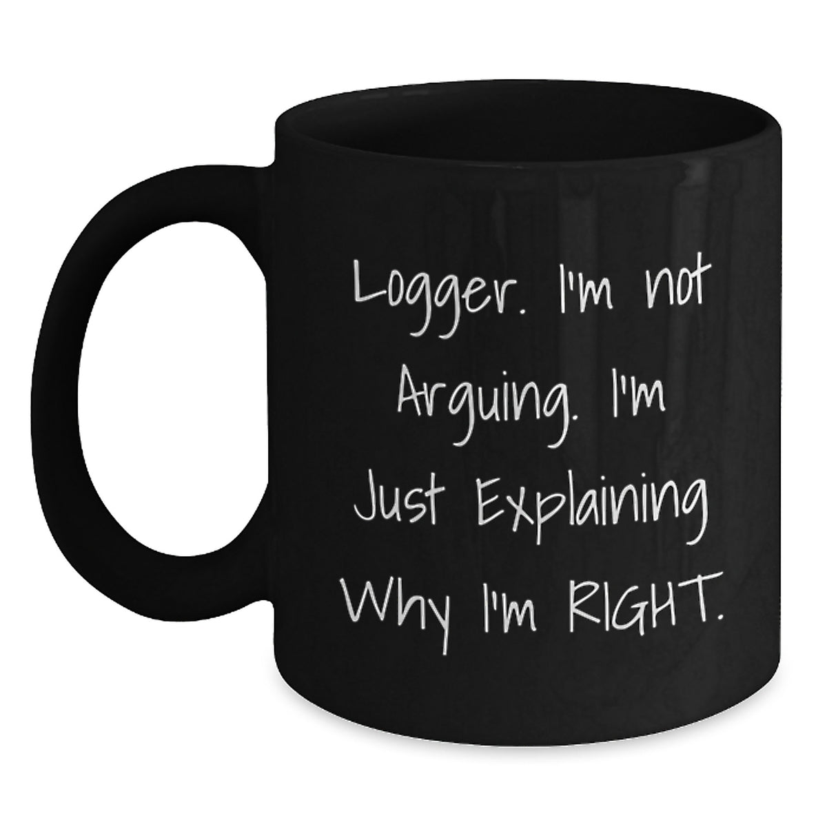 Funny Logger Mugs, Gifts from Friends to Logger, Unique Christmas Unique Gifts for Him - Main